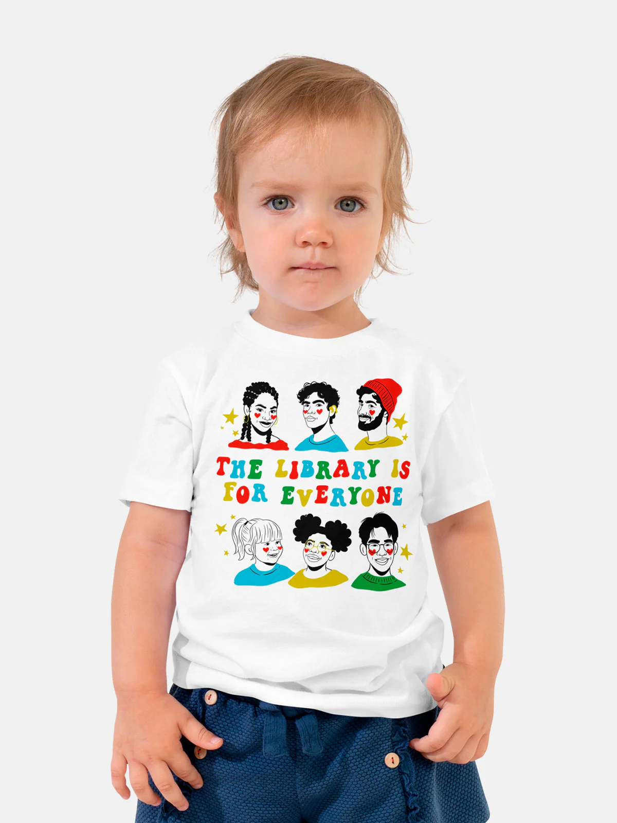 Mychal Threets: The Library is for Everyone Kids' T-Shirt (Print Shop) - Image 5