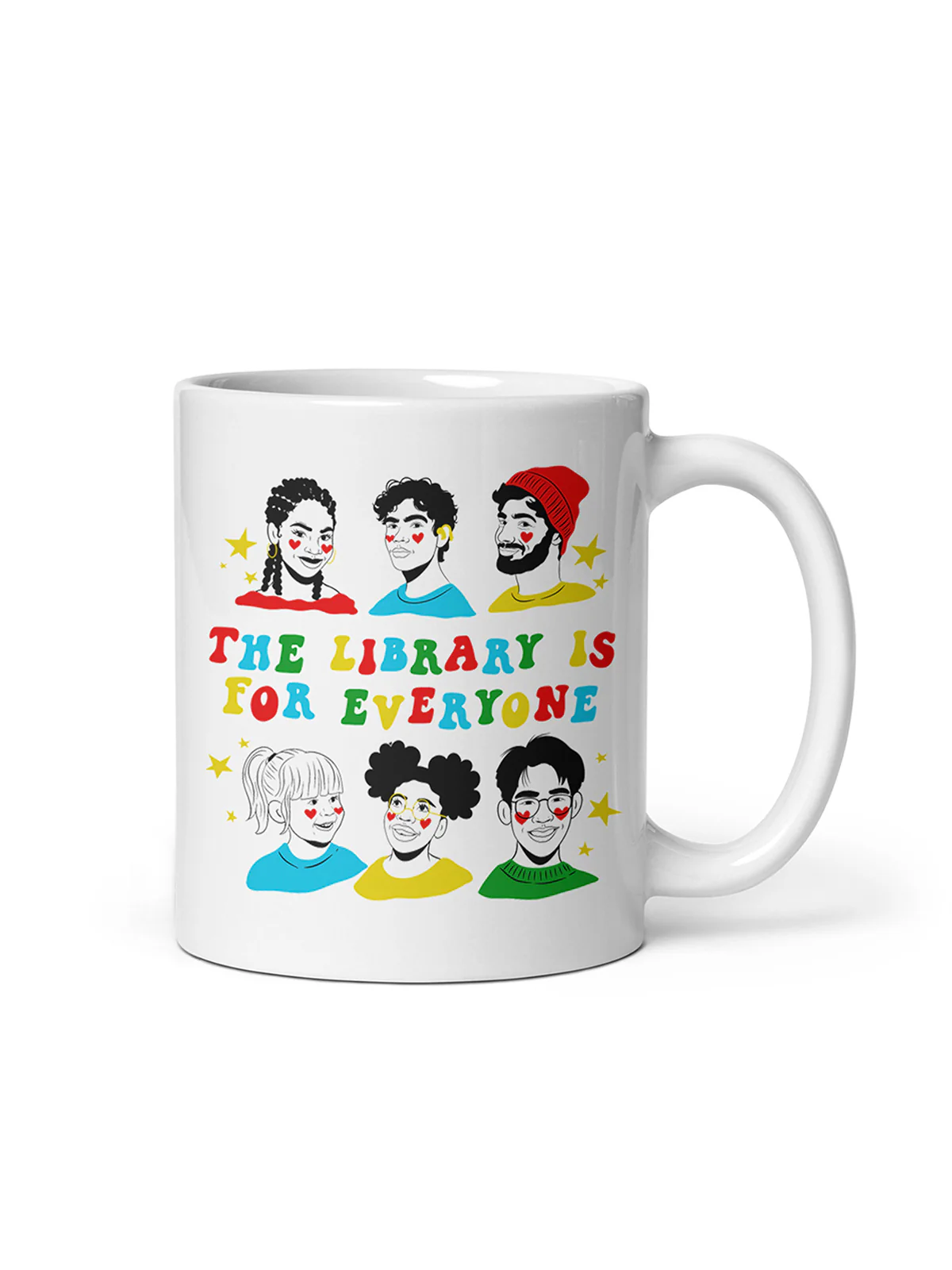 Mychal Threets: The Library is for Everyone Mug (Print Shop) - Image 2