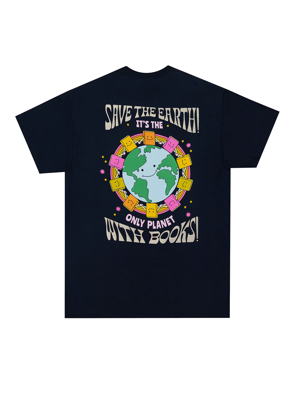 Only Planet with Books Unisex T-Shirt - Image 2