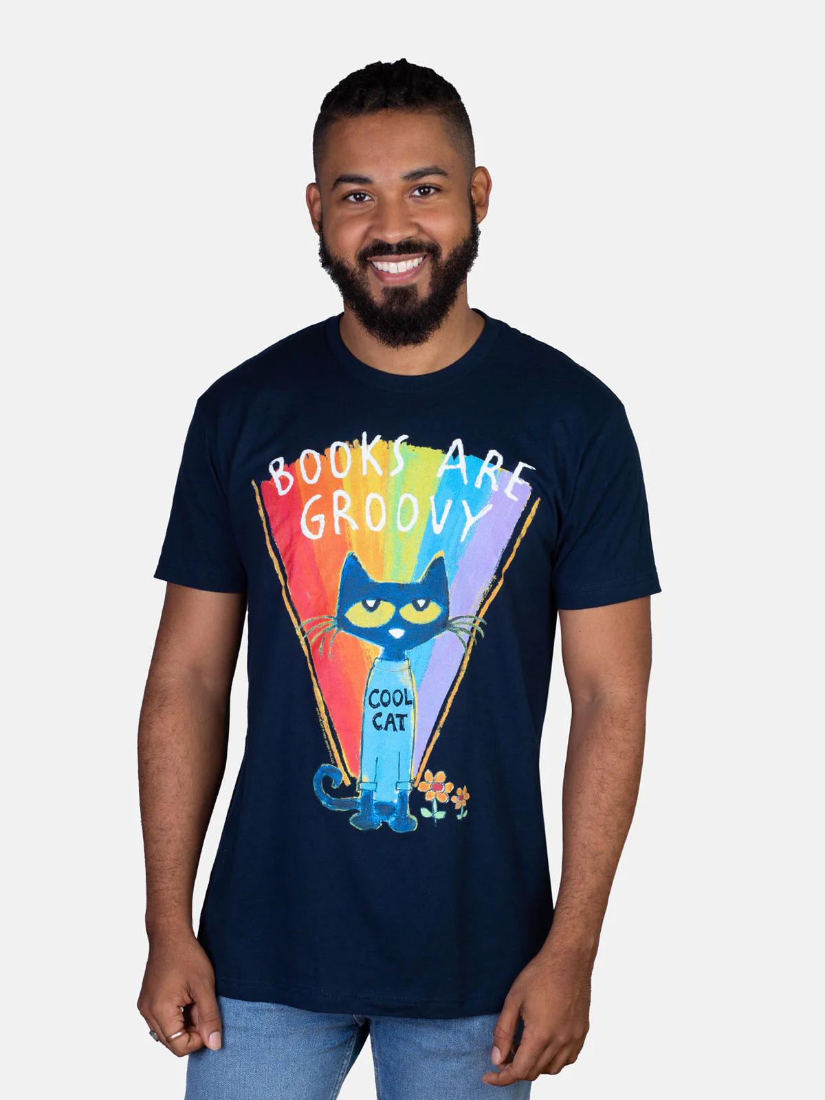 Pete the Cat - Books are Groovy Unisex T-Shirt - Image 2