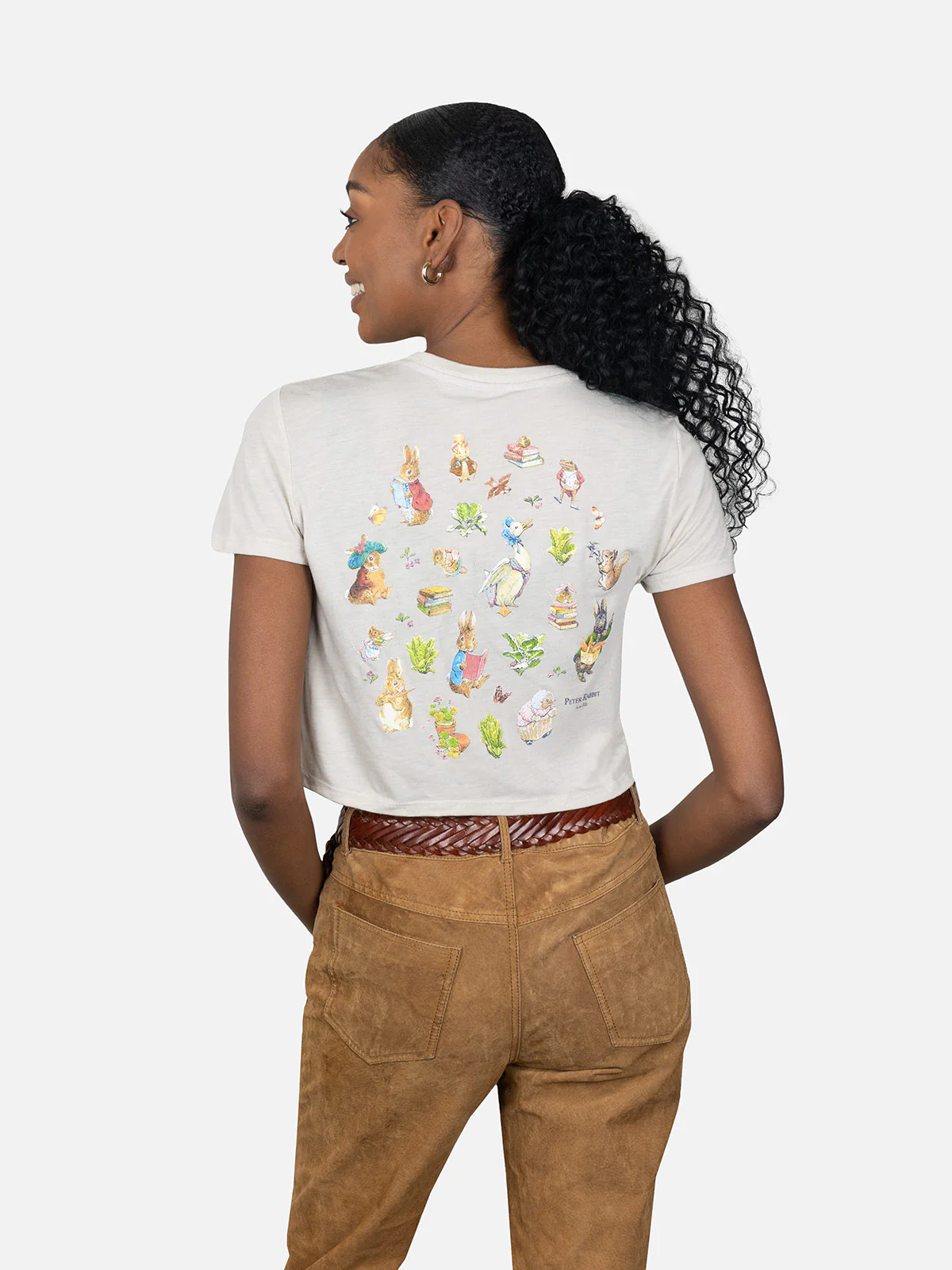 Peter Rabbit™ Women’s Flowy Crop T-Shirt - Image 2