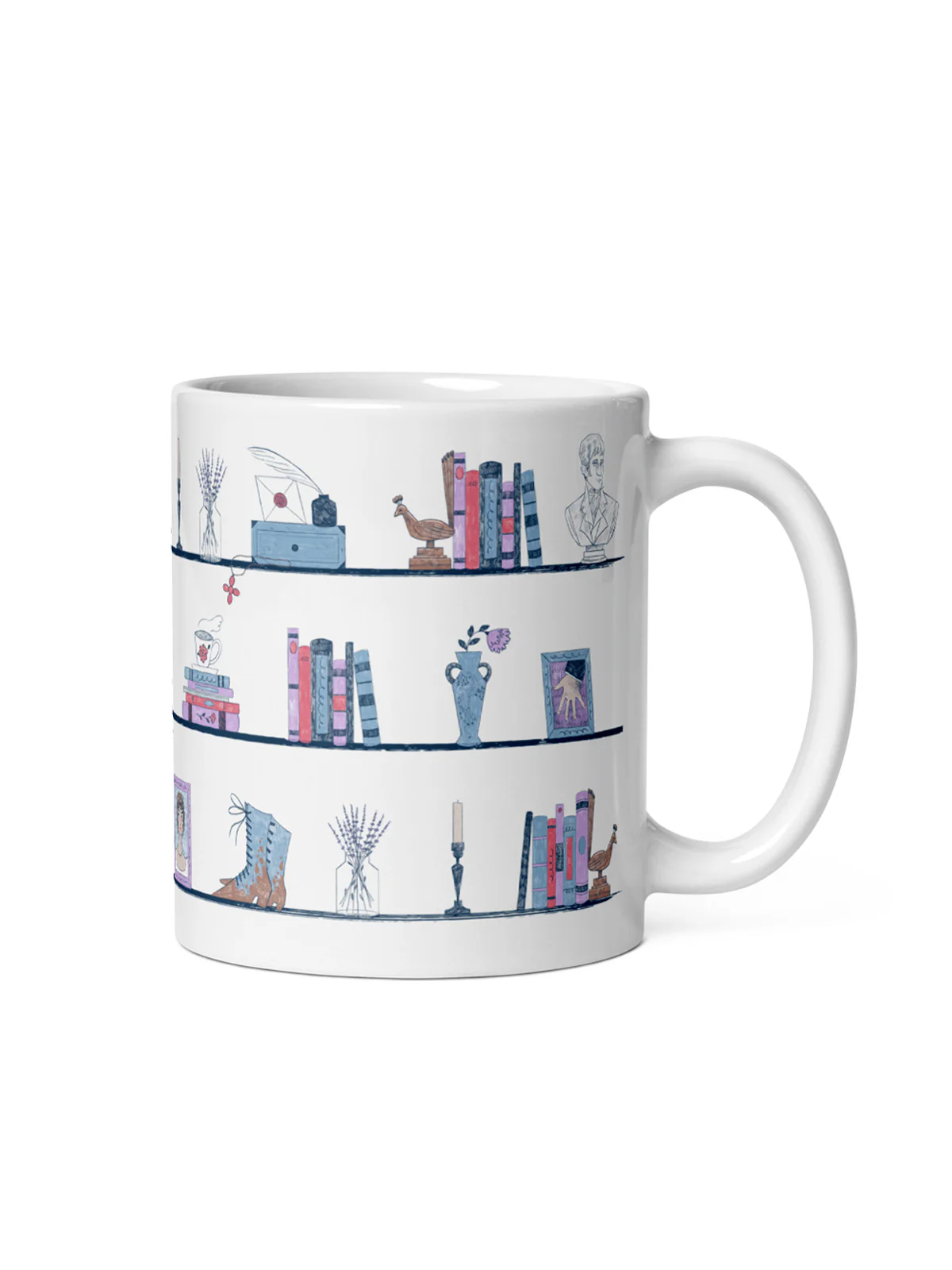 Pride and Prejudice Bookshelf mug (Print Shop) - Image 2
