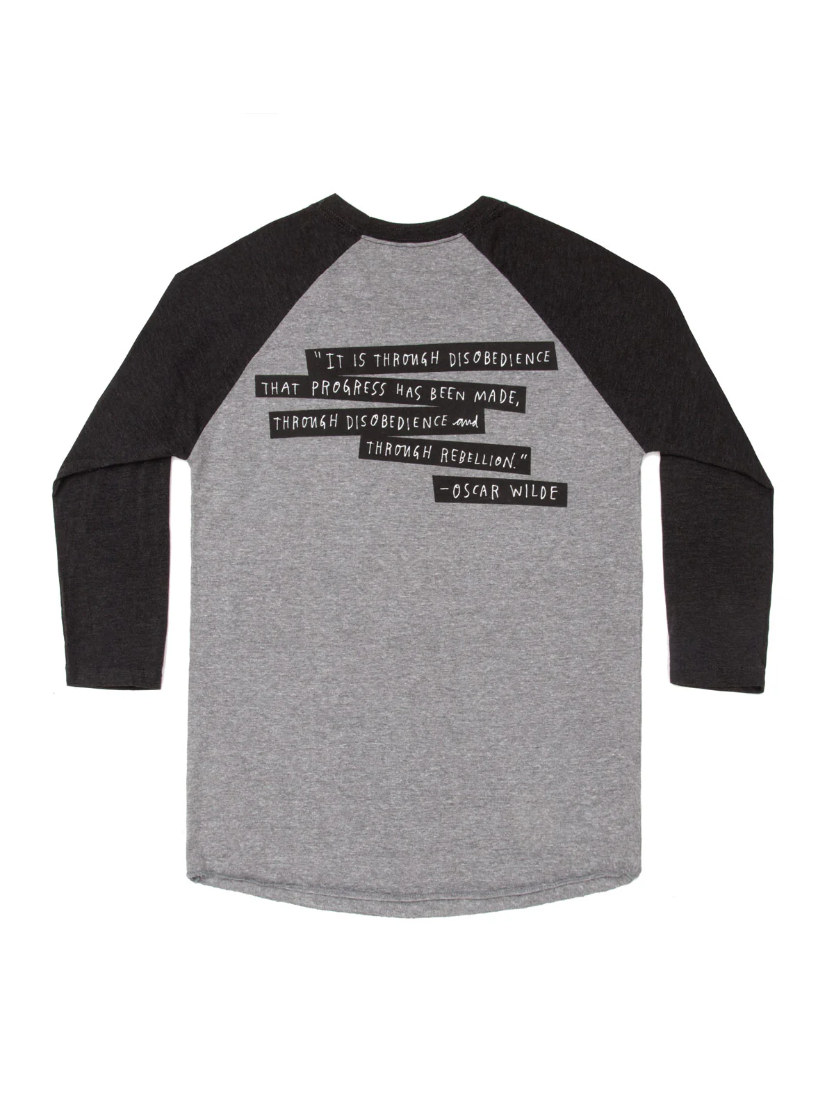 Punk Rock Authors Unisex 3/4-Sleeve Raglan - Image 2