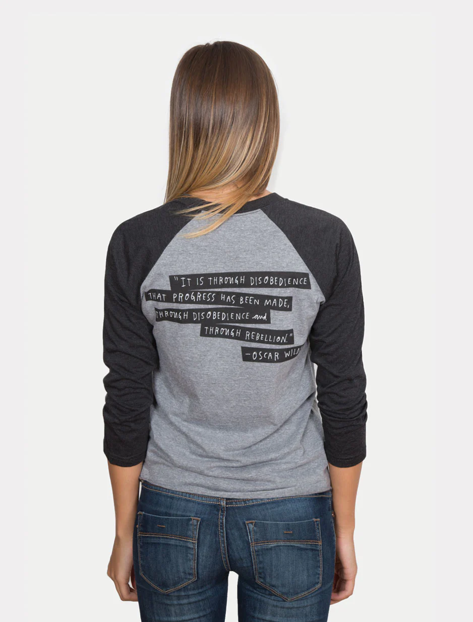 Punk Rock Authors Unisex 3/4-Sleeve Raglan - Image 5