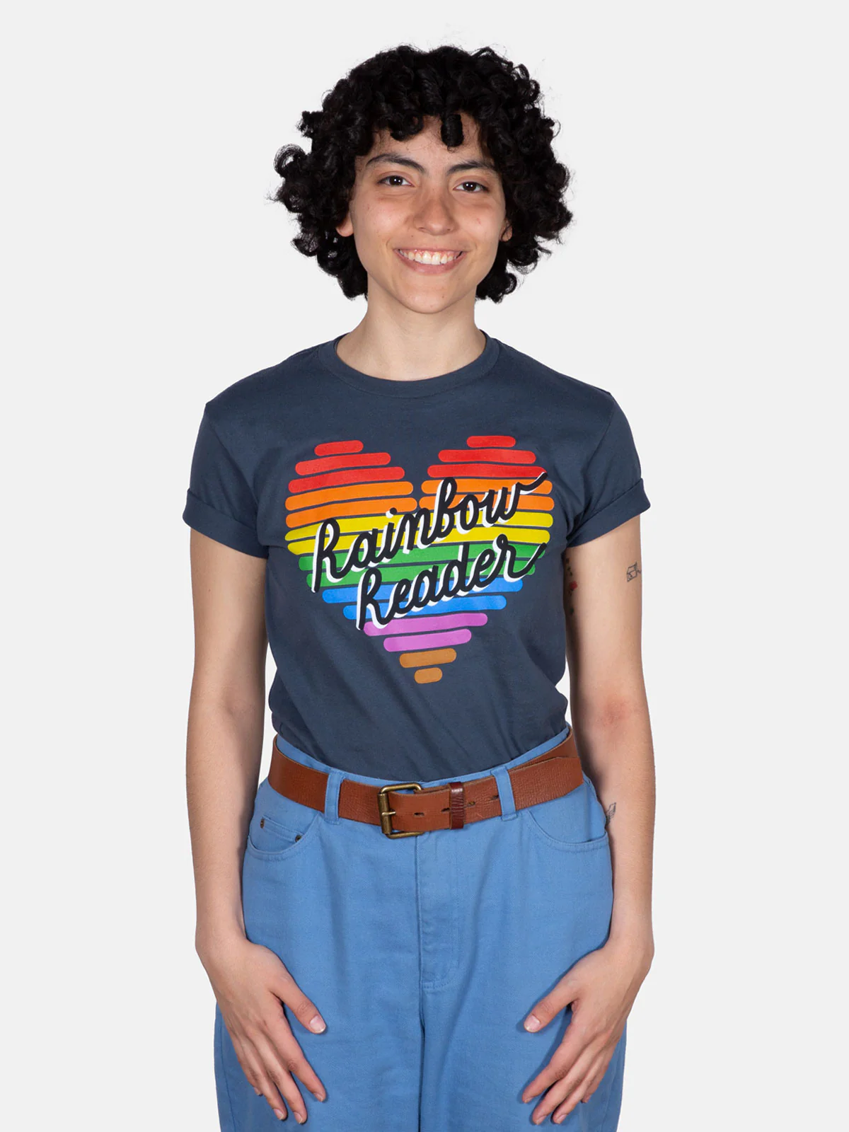 Rainbow Reader Unisex T-Shirt - Image 3