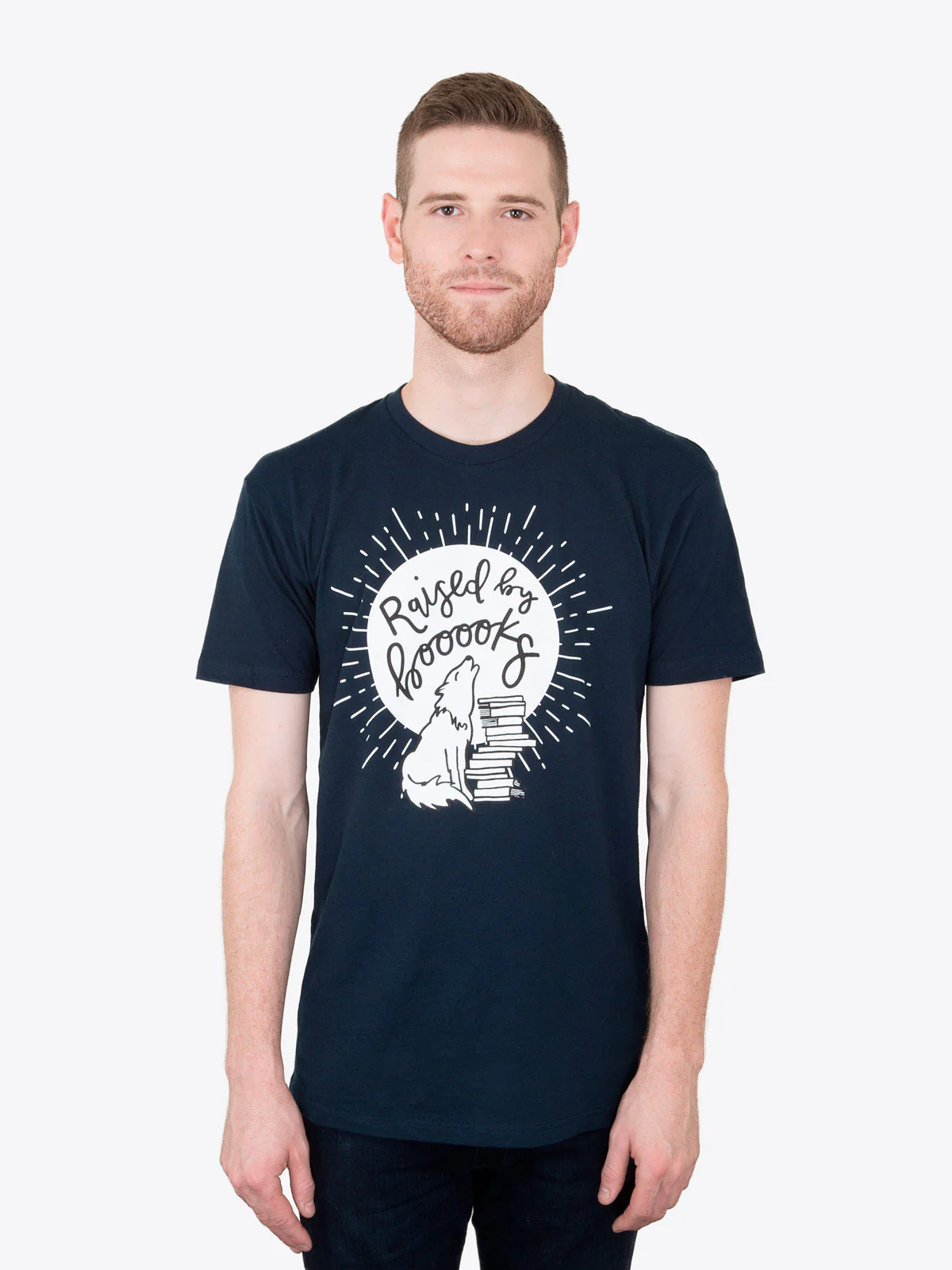 Raised by Books Unisex T-Shirt - Image 2