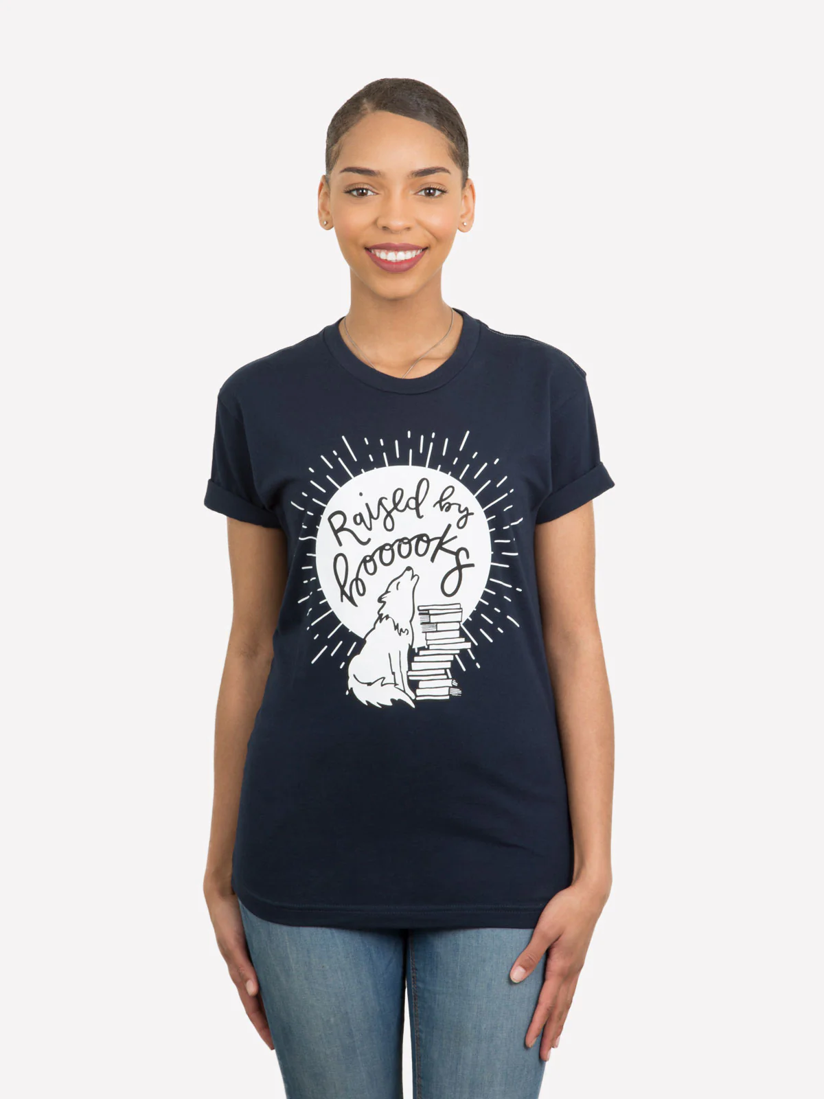 Raised by Books Unisex T-Shirt - Image 3
