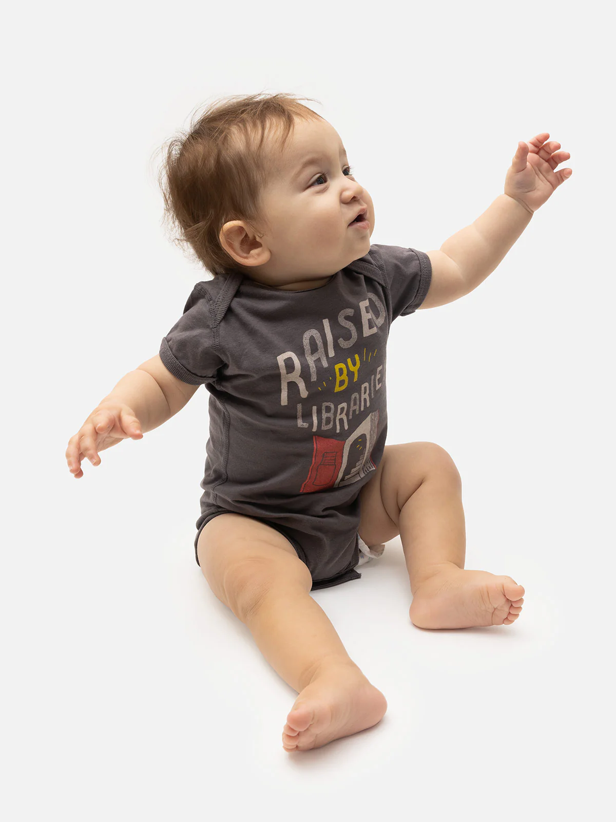 Raised by Libraries baby bodysuit - Image 2