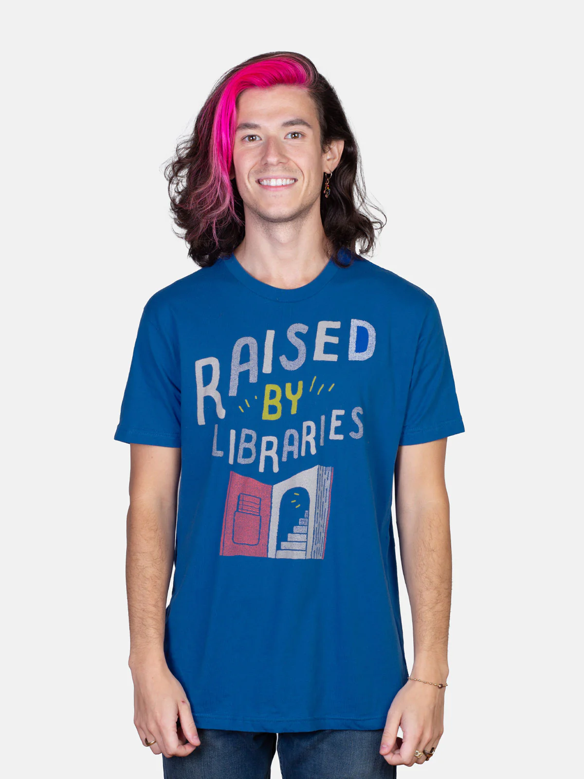 Raised by Libraries Unisex T-Shirt - Image 2