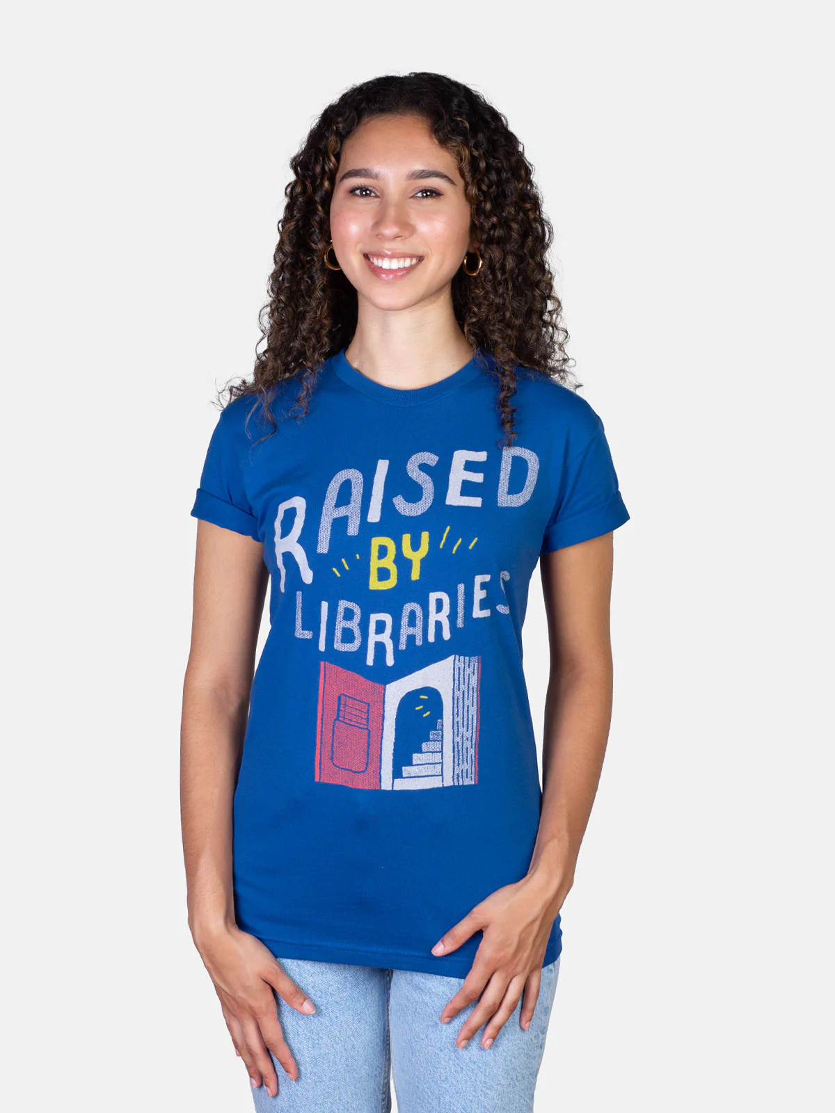 Raised by Libraries Unisex T-Shirt - Image 3