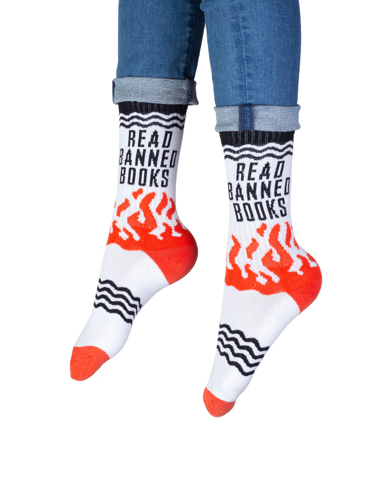 Read Banned Books gym socks - Image 2