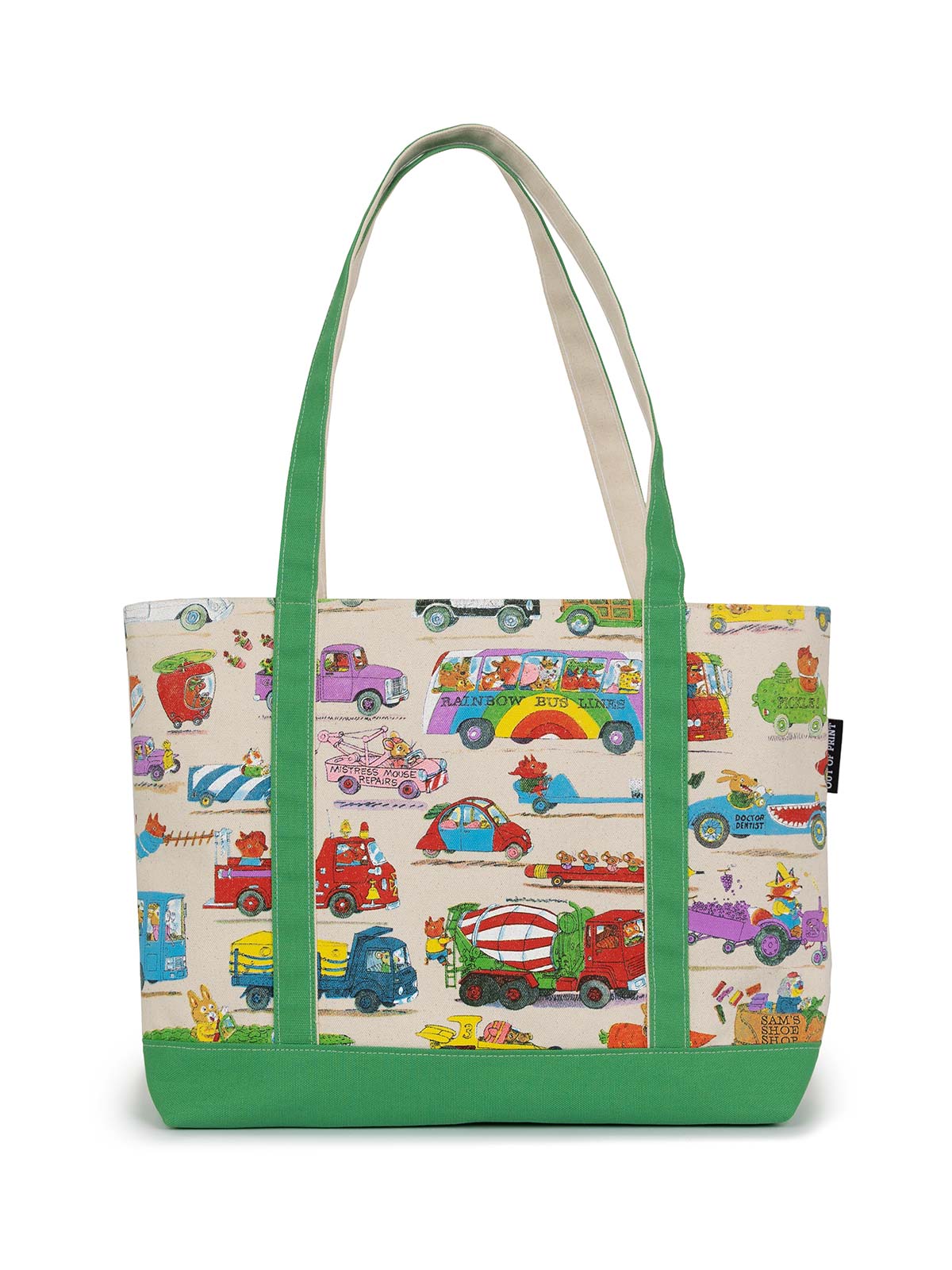 Richard Scarry: Cars and Trucks and Things That Go large zippered tote - Image 3