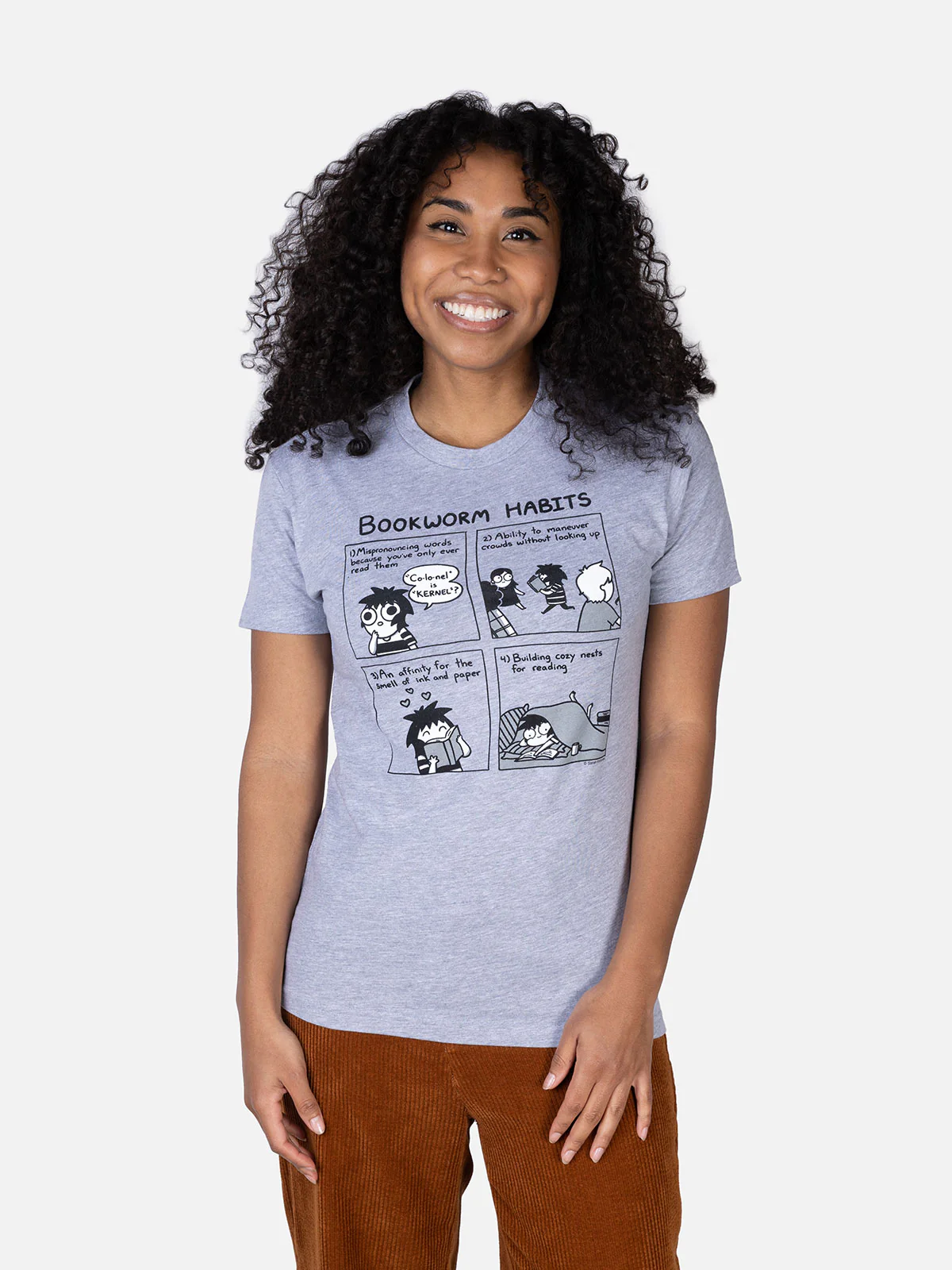 Sarah's Scribbles - Bookworm Habits Unisex T-Shirt - Image 3