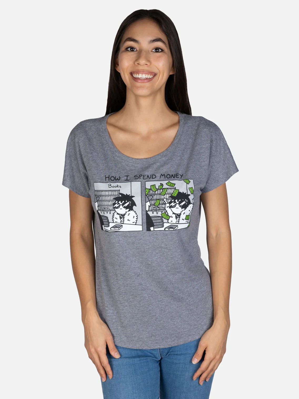 Sarah's Scribbles - How I Spend Money Women’s Relaxed Fit T-Shirt - Image 2