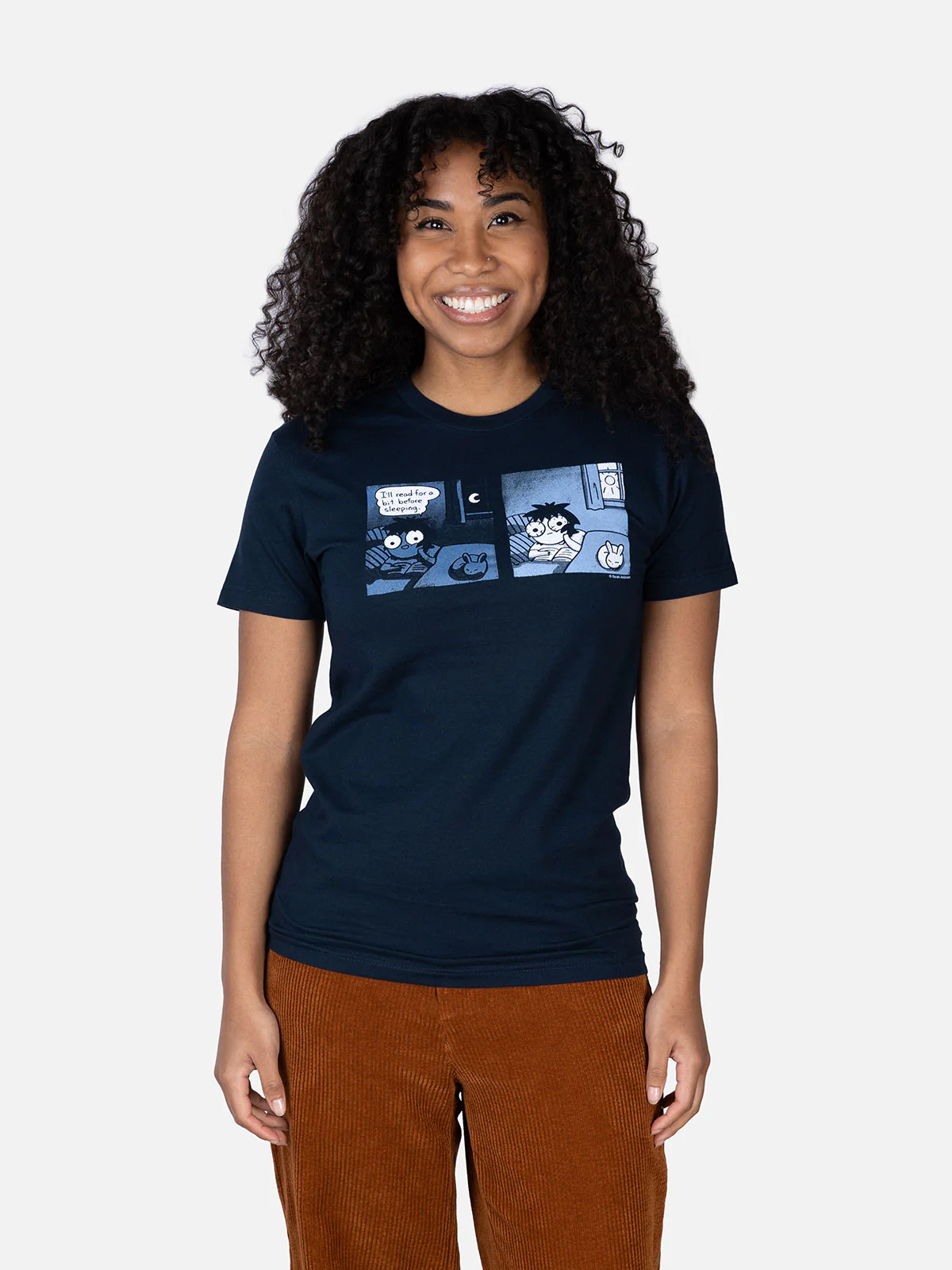 Sarah's Scribbles - I'll Read for a Bit Before Sleeping Unisex T-Shirt - Image 3