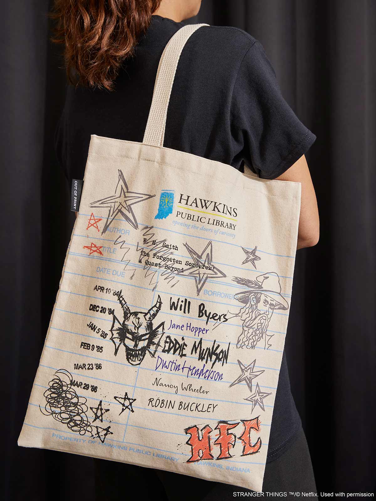 Stranger Things: Hawkins Public Library tote bag - Image 2