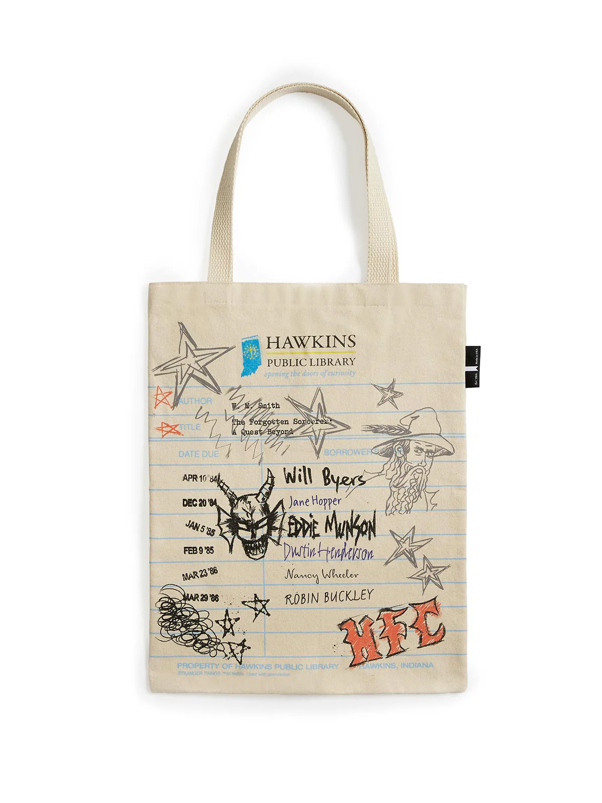 Stranger Things: Hawkins Public Library tote bag - Image 3
