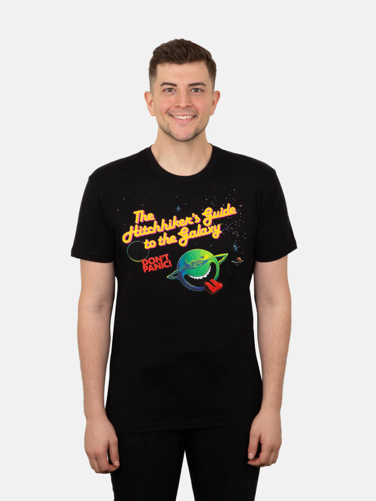 The Hitchhiker's Guide to the Galaxy Unisex (Black) T-Shirt - Image 2