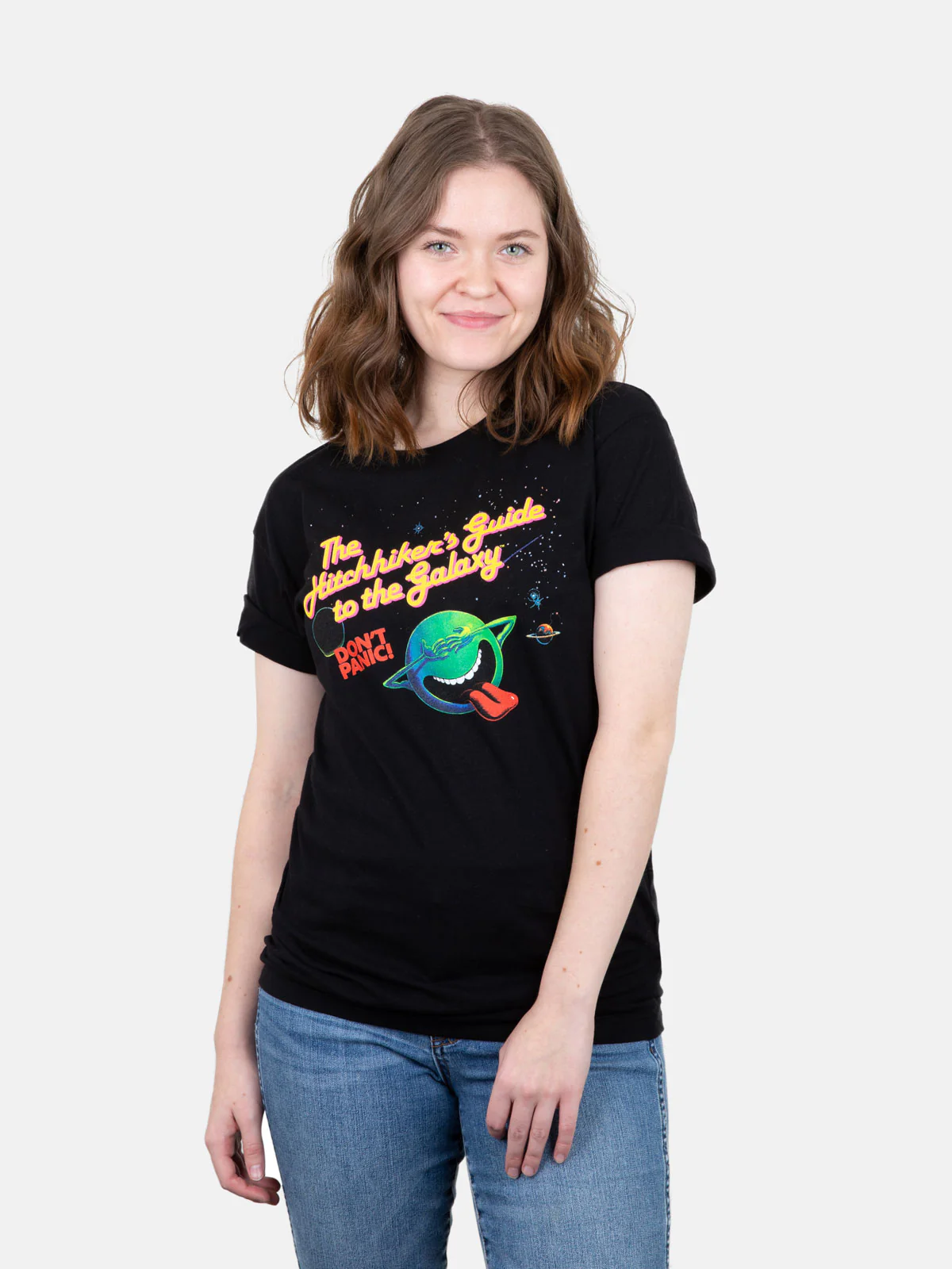 The Hitchhiker's Guide to the Galaxy Unisex (Black) T-Shirt - Image 3