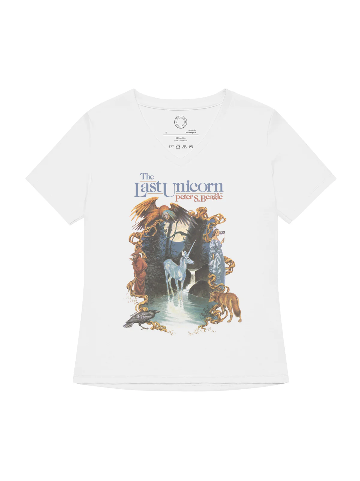 The Last Unicorn Women's V-Neck T-Shirt (Print Shop)