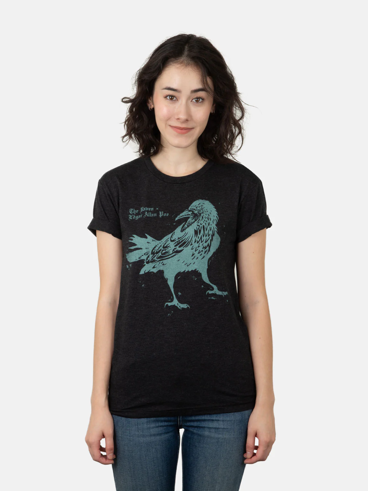 The Raven: Penguin Horror Unisex T-Shirt - Image 3