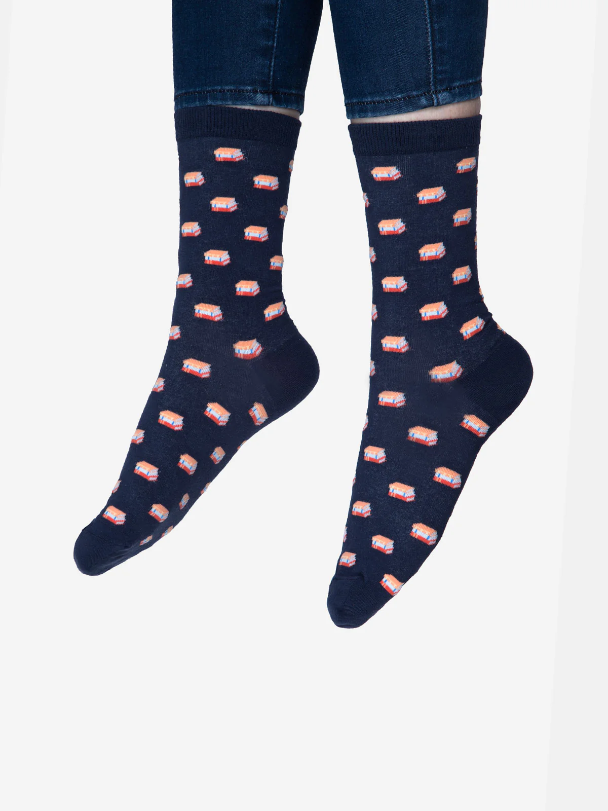 To Be Read Book Stack socks - Image 2