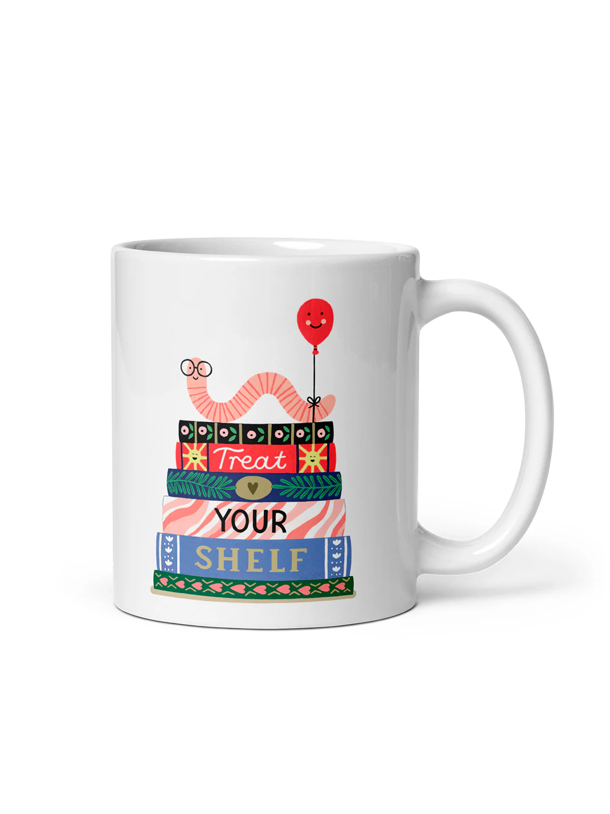Treat Your Shelf Bookworm Mug (Print Shop) - Image 2