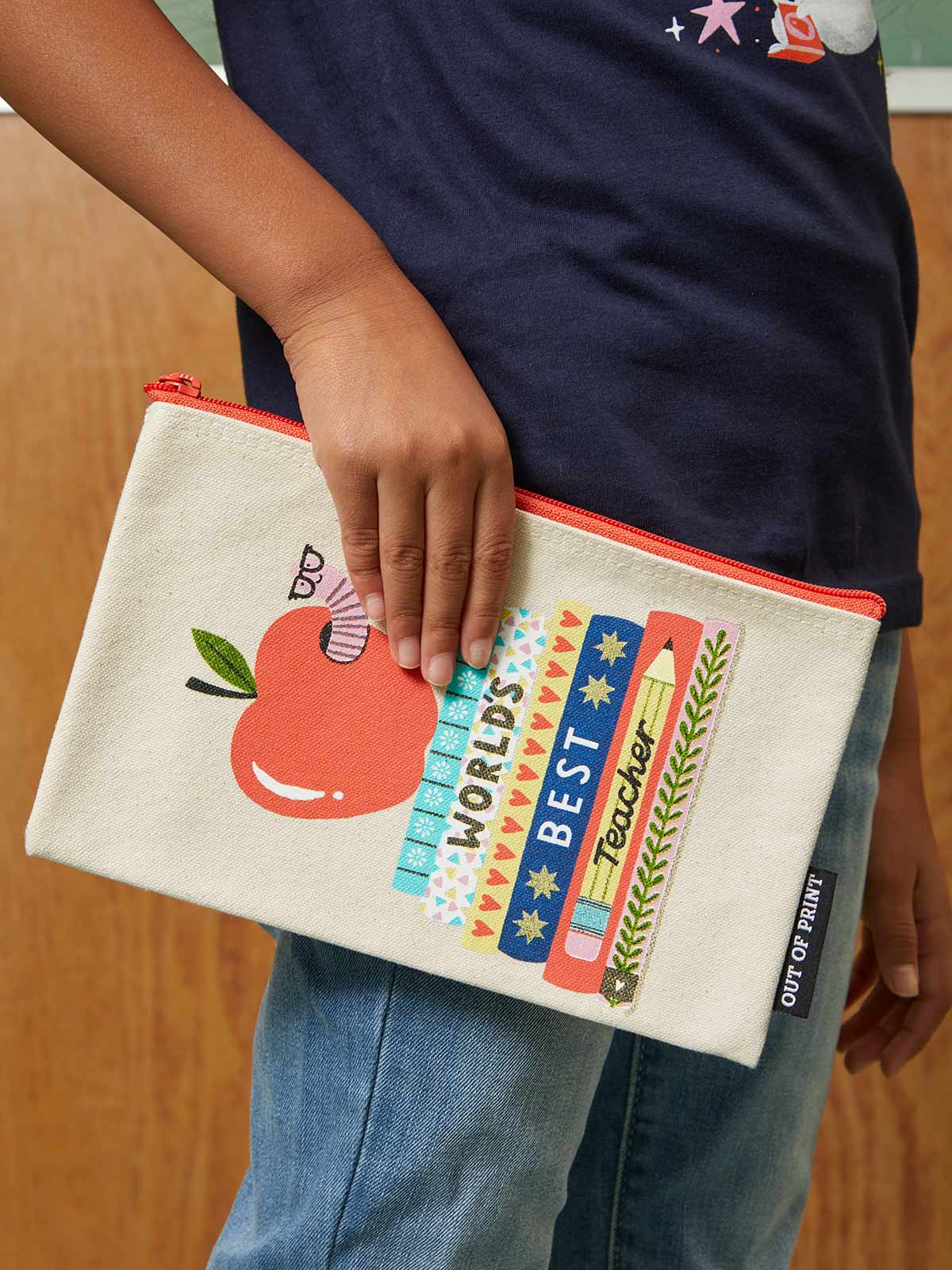 World's Best Teacher pouch - Image 2